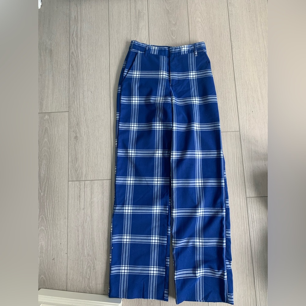 urban outfitters straight leg plaid pants size womens XS